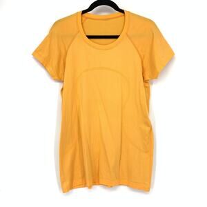 Lululemon Swiftly Tech Short Sleeve Crew Neck Women's Size 12 Orange